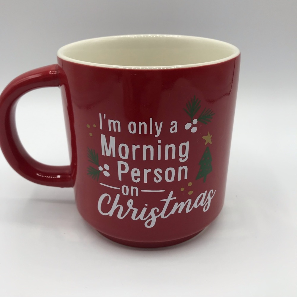 Threshold Red Christmas mug “I’m only a morning person on Christmas"